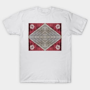 Fijian Tapa Cloth 71 by Hypersphere T-Shirt